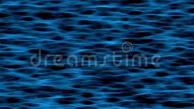 蓝色动画海浪，不同的纹理和色调